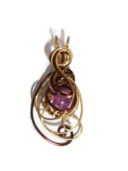 Wire Wrap Beaded Pendants