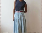Denim Midi Skirt