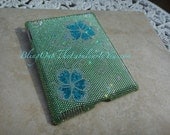 Apple iPad Case iPad Cover Bedazzled in Swarovski Crystals Hawaiian Flower Design