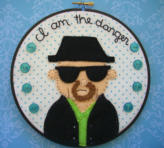 Breaking Bad Heisenberg Embroidery Hoop