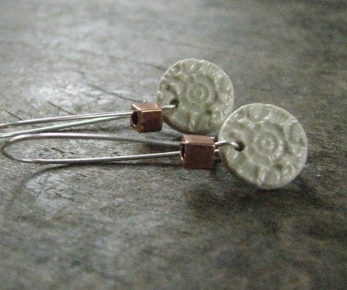 handmade ceramic earrings