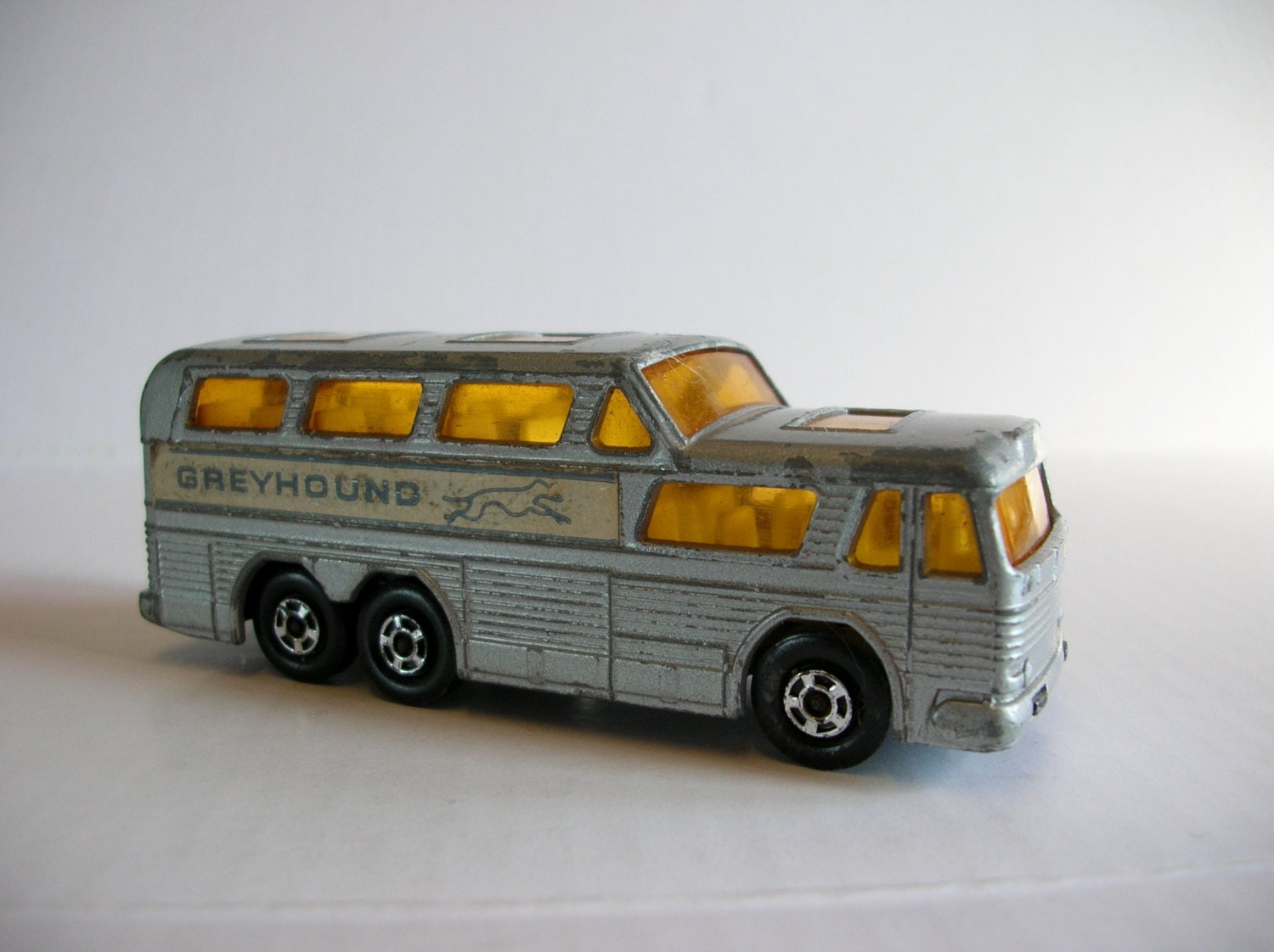 Vintage 1960s Toy Coach -  Lesney Matchbox Superfast No 66 Greyhound Coach
