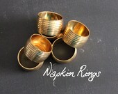 Set of Vintage Brass Napkin Rings