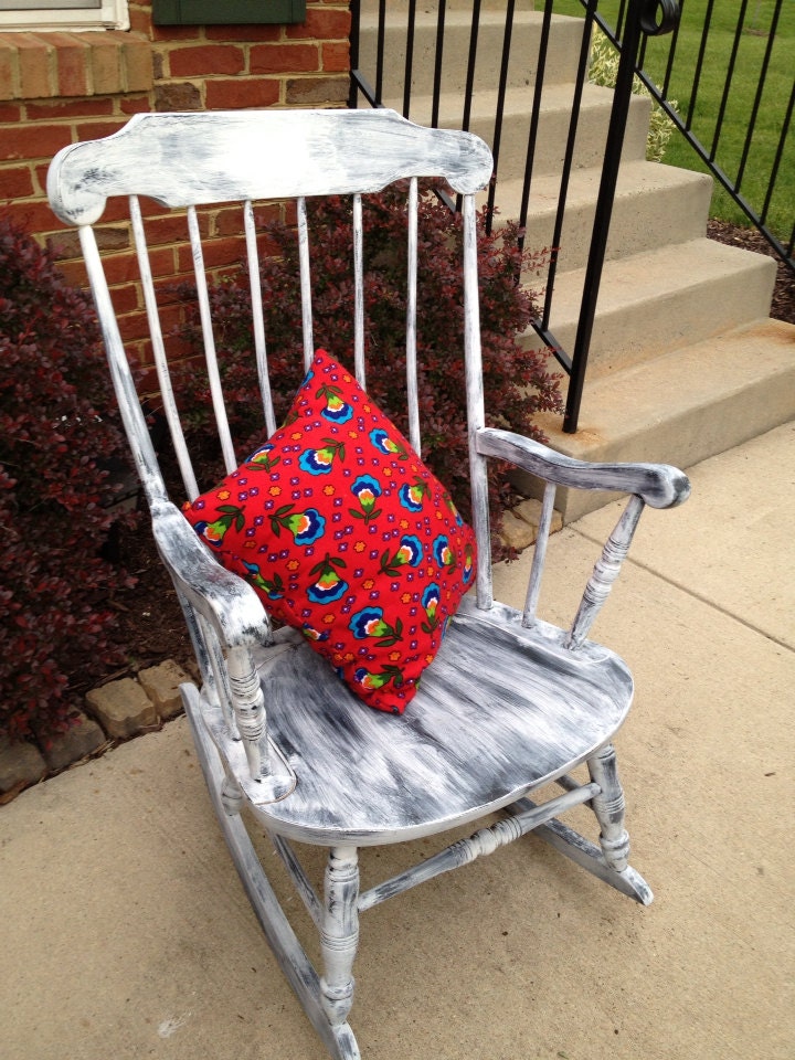 Hand painted vintage rocking chair available for local pick up