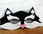 CHILD Felt Cat mask Halloween costume Photography prop