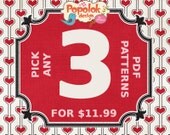 Pick Any 3 PDF Patterns & Tutorials from Popolok Design