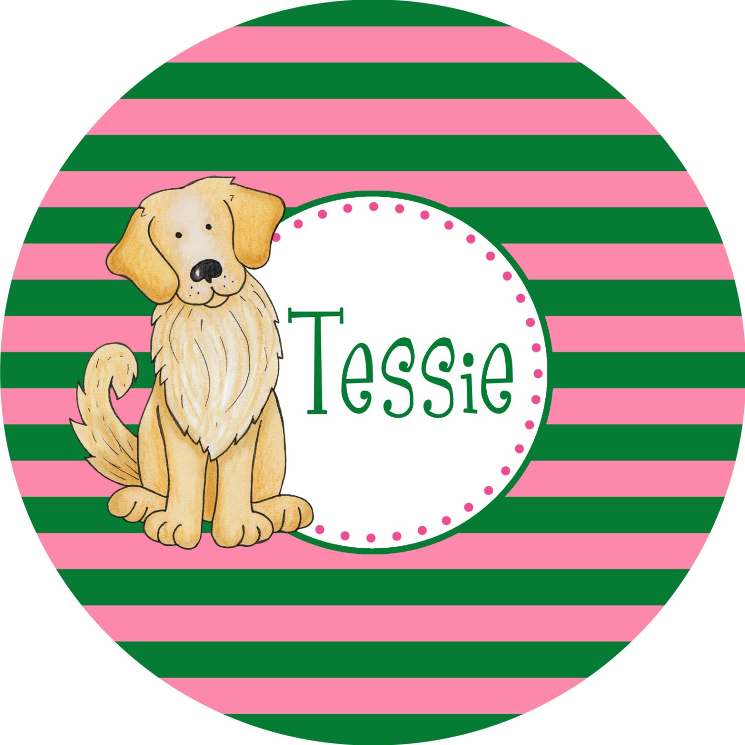 Personalized Melamine Plate - Childrens Dinnerware - Kids Melamine - Personalized Kids - Personalized Plates - PREPPY PUP