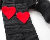 Boot Socks...Dark gray.....LOVE Valentine's Day Clothing