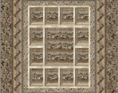 FREE Shipping USA or CANADA, Queen Size Norhtcott Kit - "Attic Window Twist" using Stonehenge "Canyon Ridge" fabric