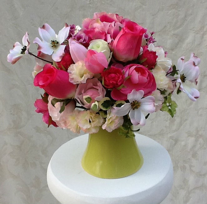 Silk Floral Arrangement - Home Decor Gift