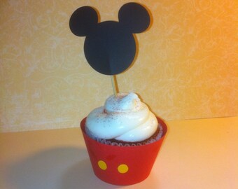 Mickey Mouse cupcake decorations