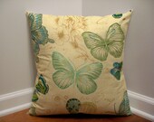 18 x 18 Designer Print Butterfly Pillow