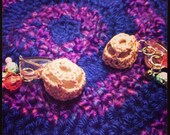 Love Amulet, Crochet Stone, Love Pendant, Love Magic, ROSE QUARTZ