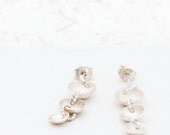 Silver earrings with shells