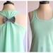Mint Bow Tank Top - MEDIUM - Limited Edition