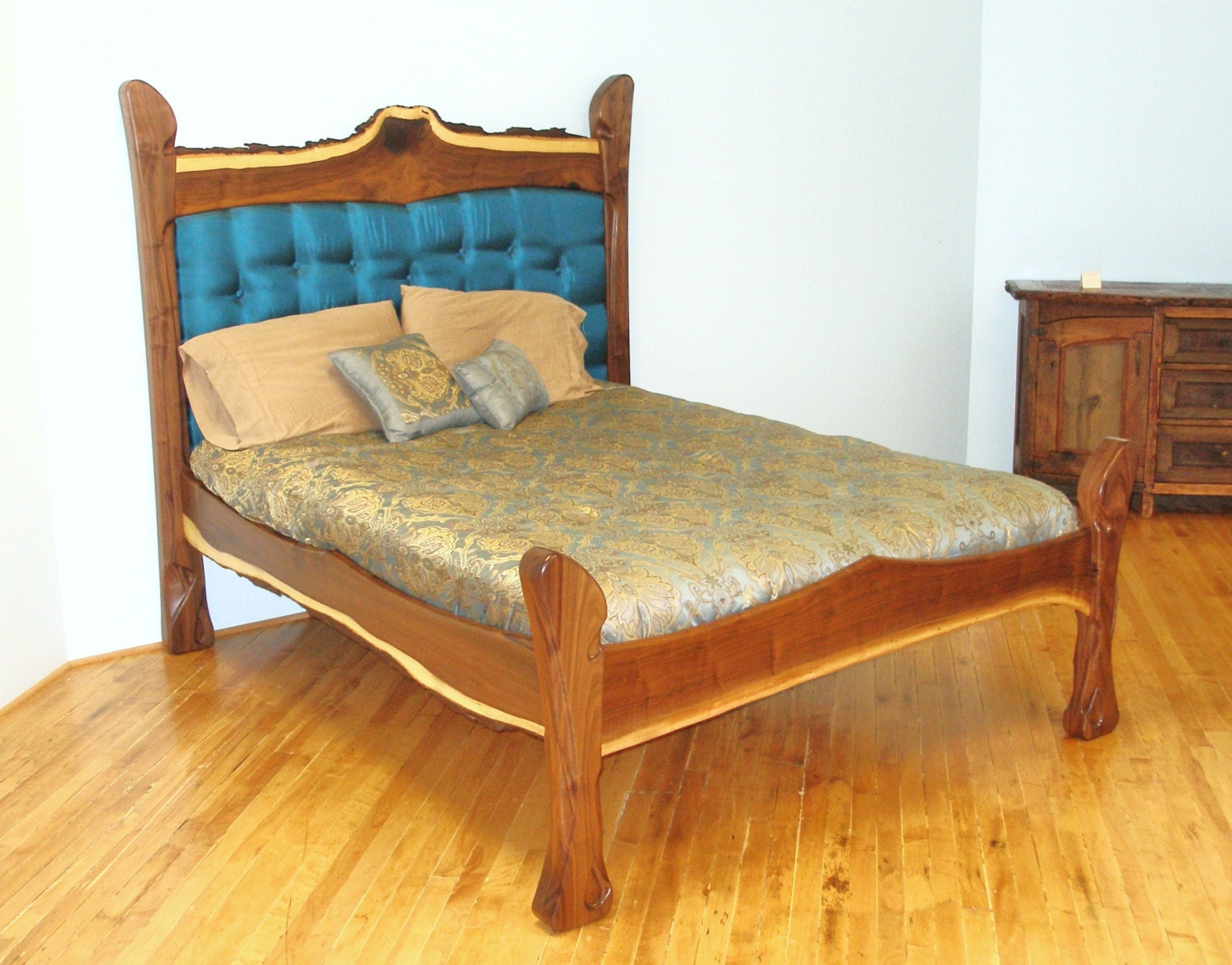 Custom Art Nouveau Bed