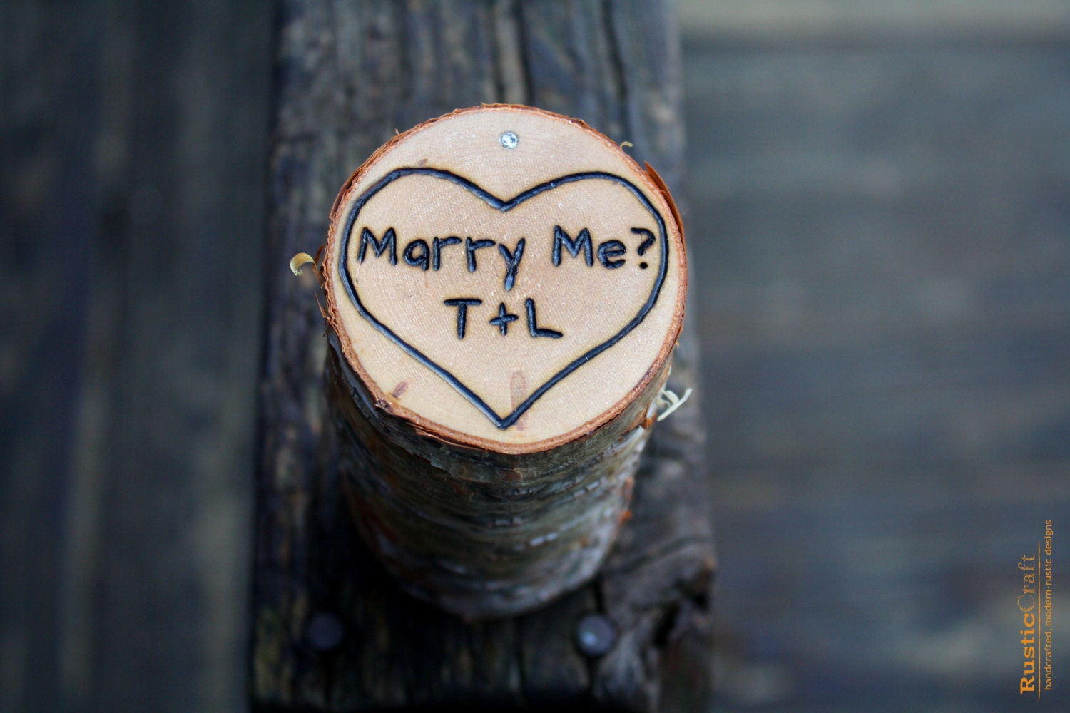 Ring Box Rustic Wood - Personalized Rustic Man Ring Holder- Personalized Engagement- Rustic Wedding Ring Box