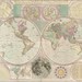 Antique Map of the World (c1780) - 22"x26.6" - Archival Print