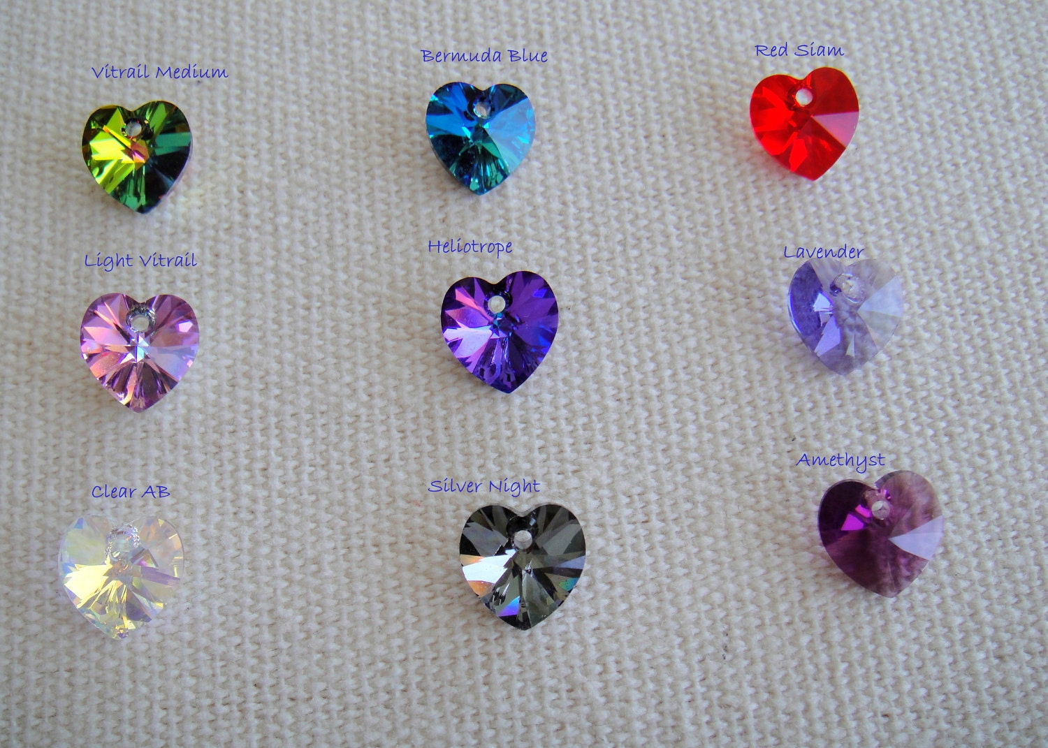 Double Chain Anklet with Swarovski Crystal Heart Pendant