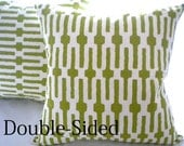 Designer pillow cover, Annie Selke Citrus home decor fabric, 18 x 18 Double Sided