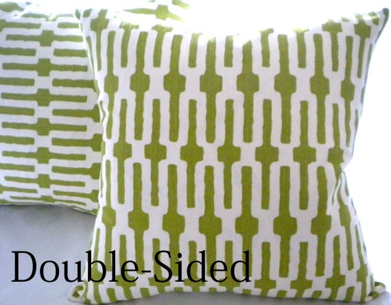 Designer pillow cover, Annie Selke Citrus home decor fabric, 20 x 20 Double Sided
