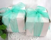 Tiffany & Co.Favor White w Blue Cupcake Box 10 Piece Set Wedding Shower 4 x 4 w Inserts