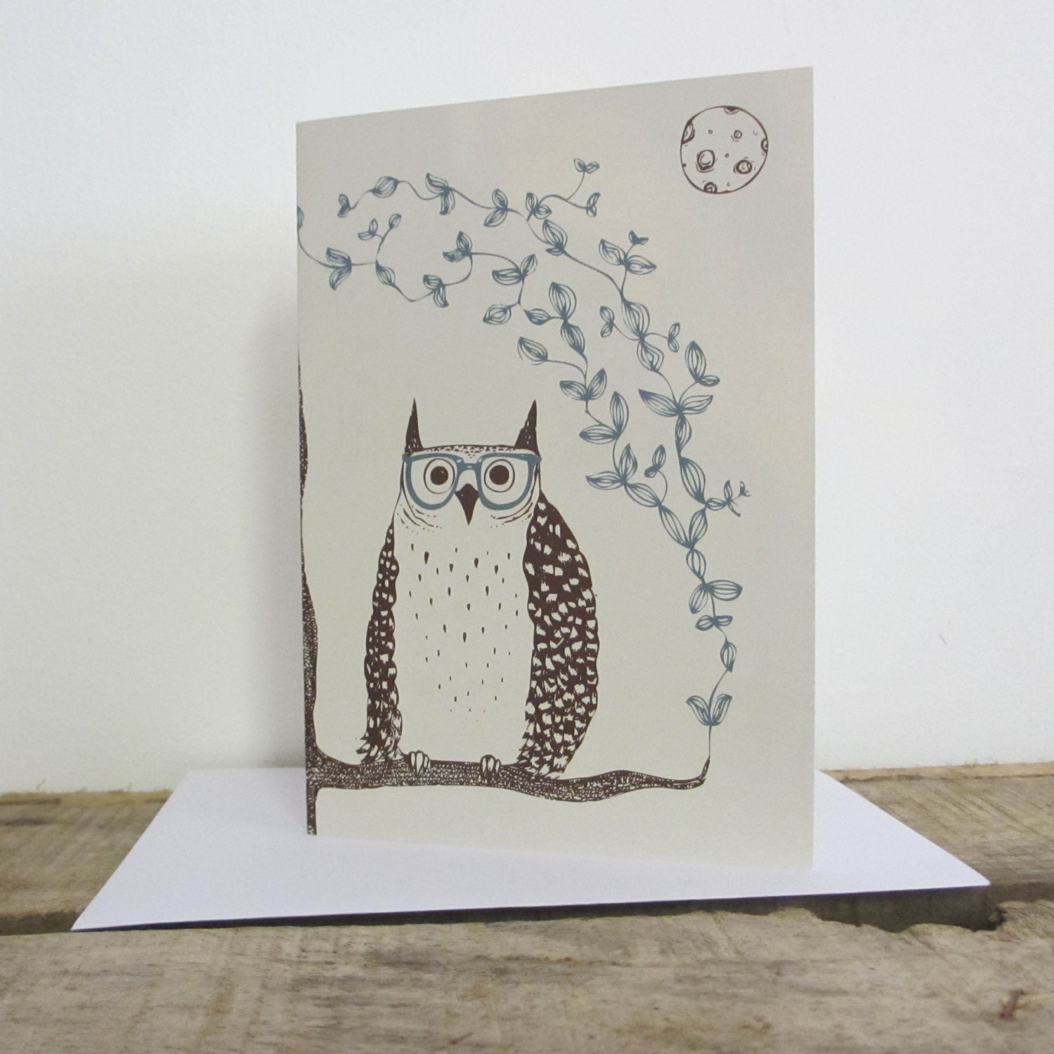 Greetings card 'Otis the owl' A6 Digitally printed