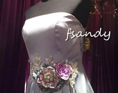 Customized  lilac satin prom dress, evening gown , bridesmaid dress ,party dress, long dress