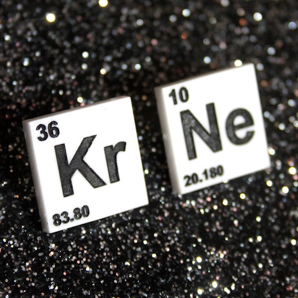 Element earrings  - laser cut acrylic - choose from the periodic table