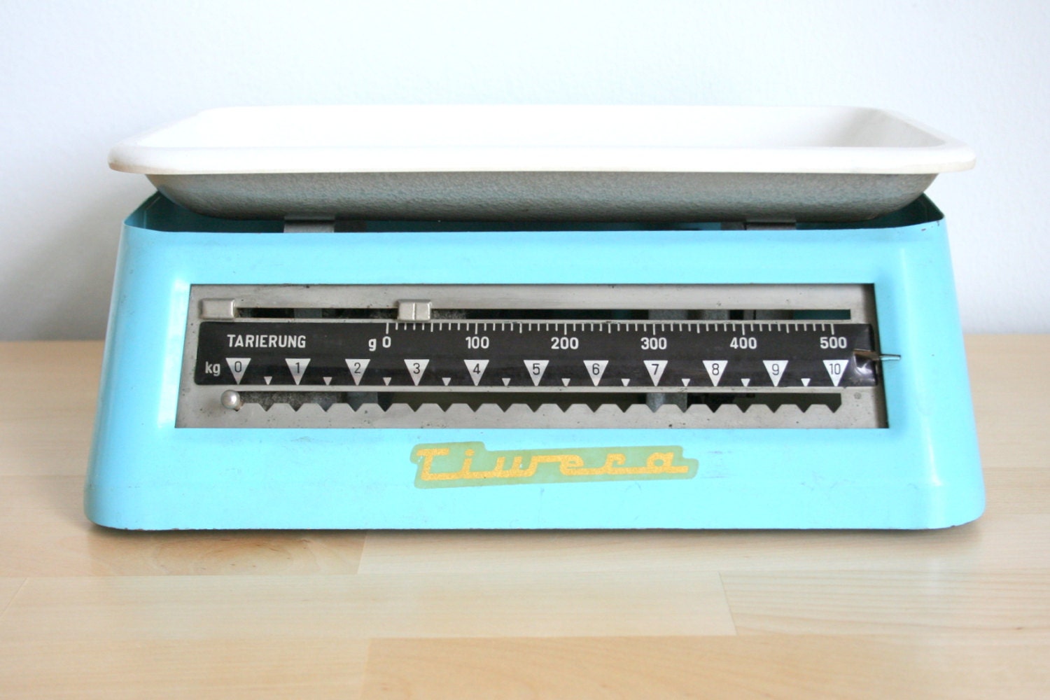 Vintage Kitchen Scales - blue -  Made in Germany by Tiwera