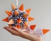 Origami paper ball - Kusudama "Sun rays"