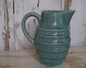 Vintage Green Pitcher