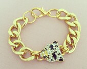 Puma gold chain bracelet