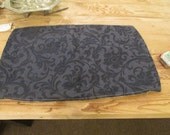 Navy/Khaki Striped Pillow Cover.
