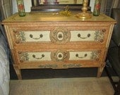 Custom hand-painted Grecian inspired dresser
