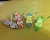50 origami cranes, 18 patterns, wedding, holiday decoration, birthday, cute prints and patterns for party, gift or present