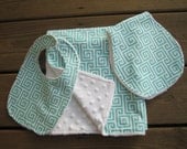 Baby Blanket/Bib/Burp cloth set