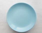 SPRING SALE Vintage Temporama Set of Seven Bread and Butter or Dessert Plates by Canonsburg Pottery Mid Century Modern, Turquoise, Atomic
