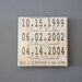 Important Dates Wood Sign Anniversary Gift Family Dates What a Difference a Day Makes Important Date Art