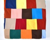 Vintage Patchwork Quilt Handmade Polyester Full Size