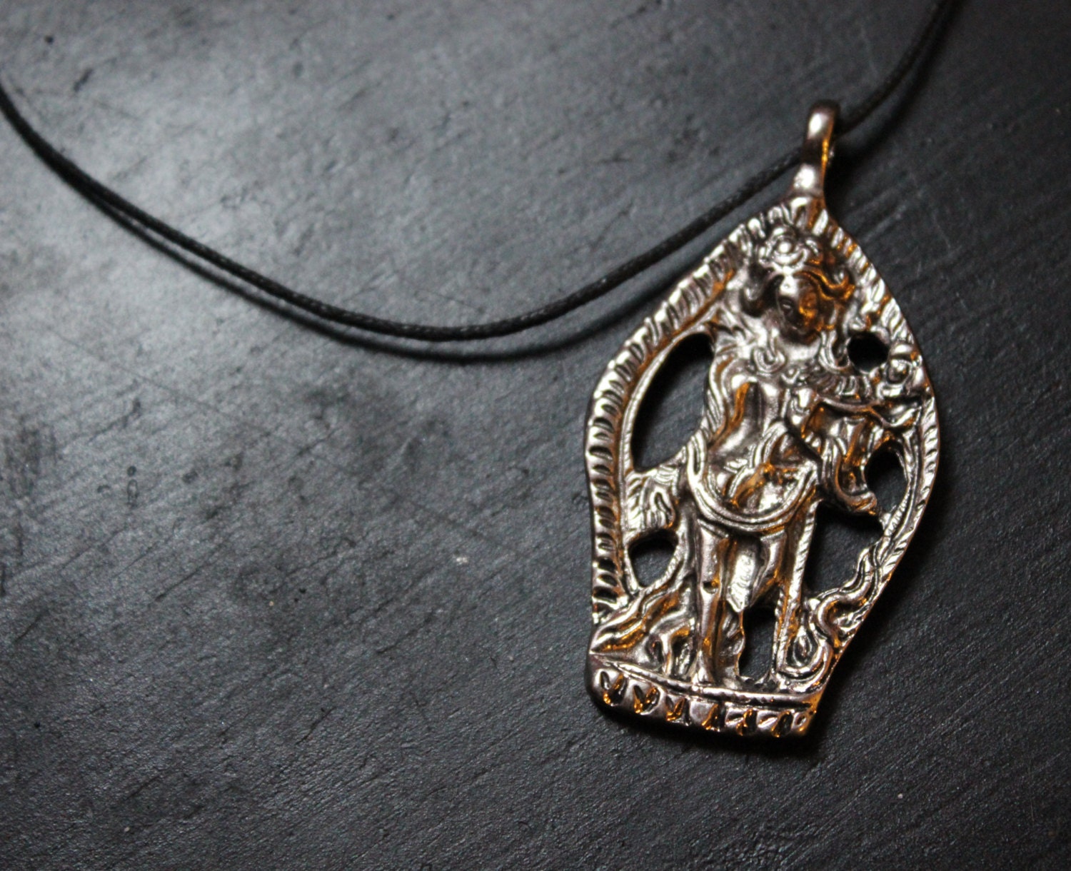 Silver Buddist Choker