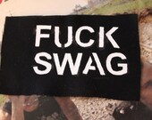 Black "Fuck Swag" Patch