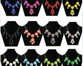 Small Bubble Necklace,J.Crew Inspired Necklace,Statement Jewelry,12 Color You Can Choose,FREE Gift Packaging Available