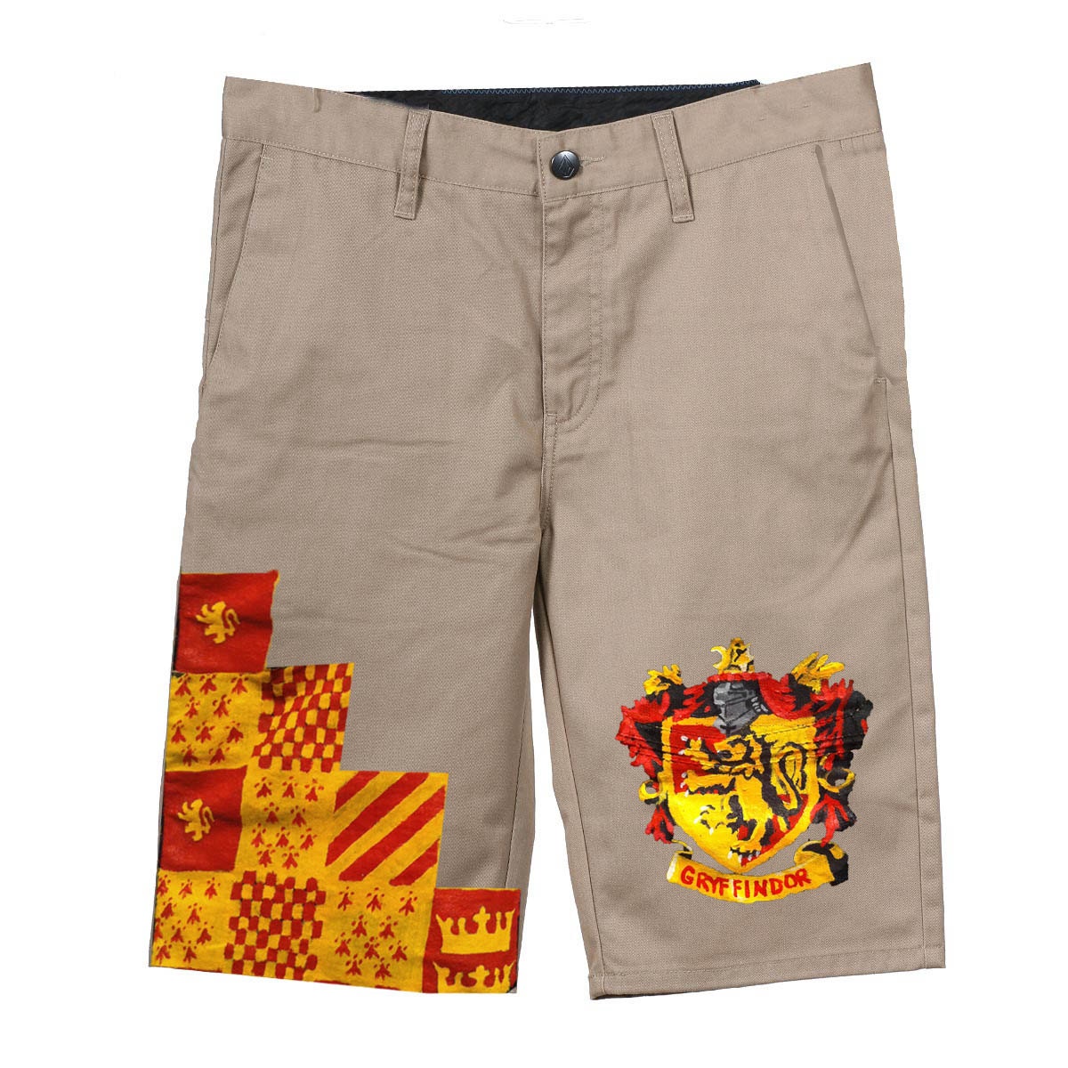 Mens (or Ladies) Hand-Painted Hogwarts' House Shorts