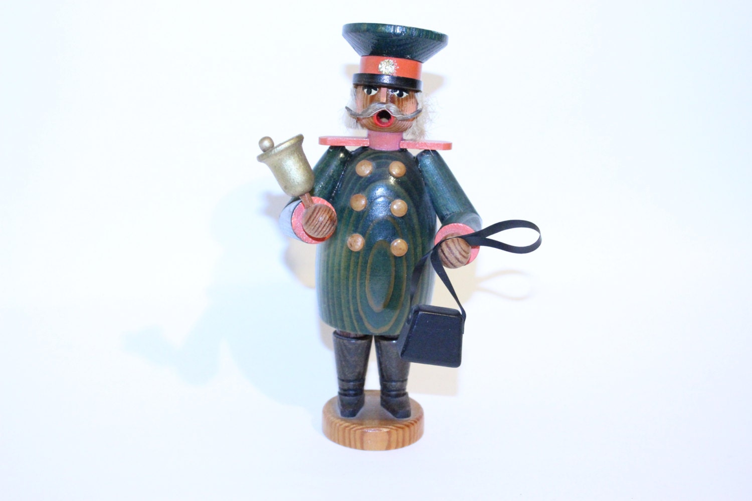 German Democratic Republic GDR Wood  Incense Burner Germany Made Conductor