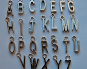 Individual Initial Charms for all of your jewelry making needs - 10 letters