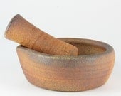 Mortar and Pestle For The Kitchen, Woodfired, Small
