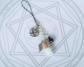 Salt and Burn - Supernatural protection phone charm with miniature salt vial