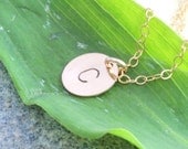 SALE . Gold  Personalized Initial Necklace, Necklace with Initials, Personalized Necklace, Personalized Jewelry, Engraved Necklace