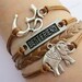 Karma-Best friend bracelet,letters 3D bracelet,friendship bracelet,infinity bracelet,elephant bracelet,braid leather bracelet-Z697